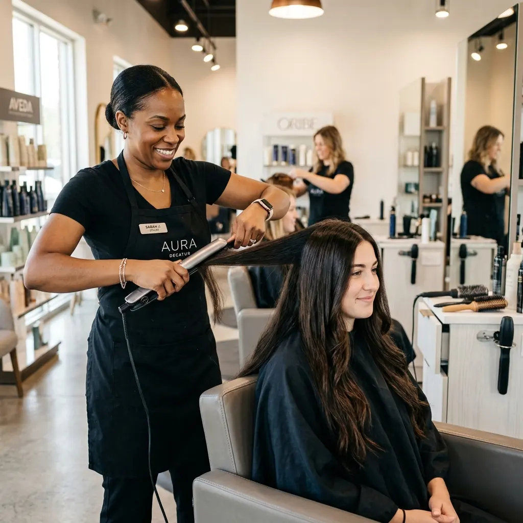 Hair Straightening in Decatur